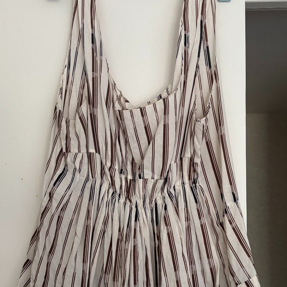 Marni Striped Sleeveless Peplum Top (Size 10/12)